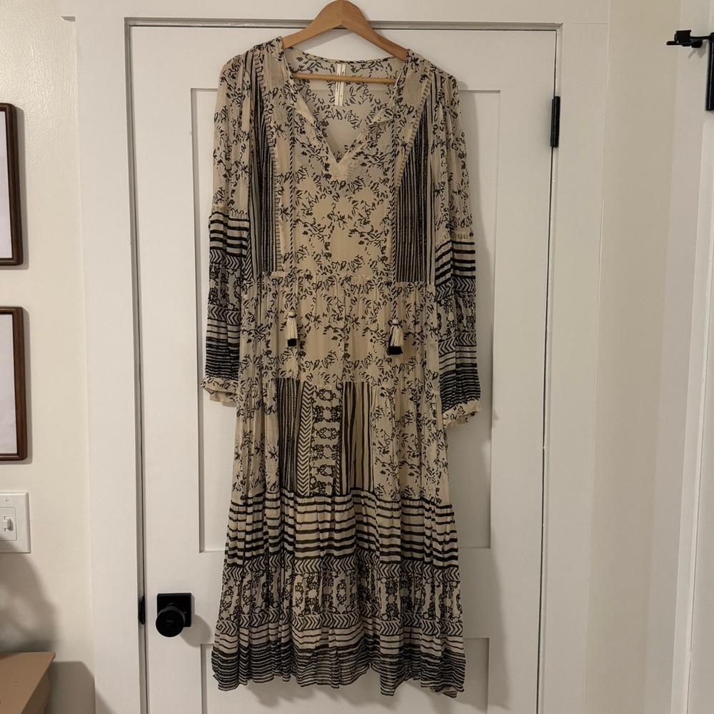Anthropologie Tiered Midi Dress